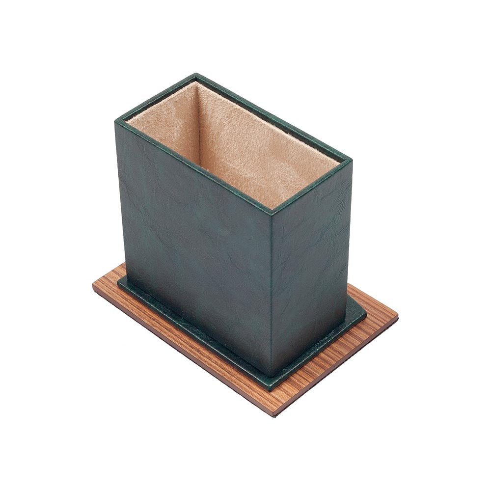MOOG Star Wooden Leather Pen Holder
