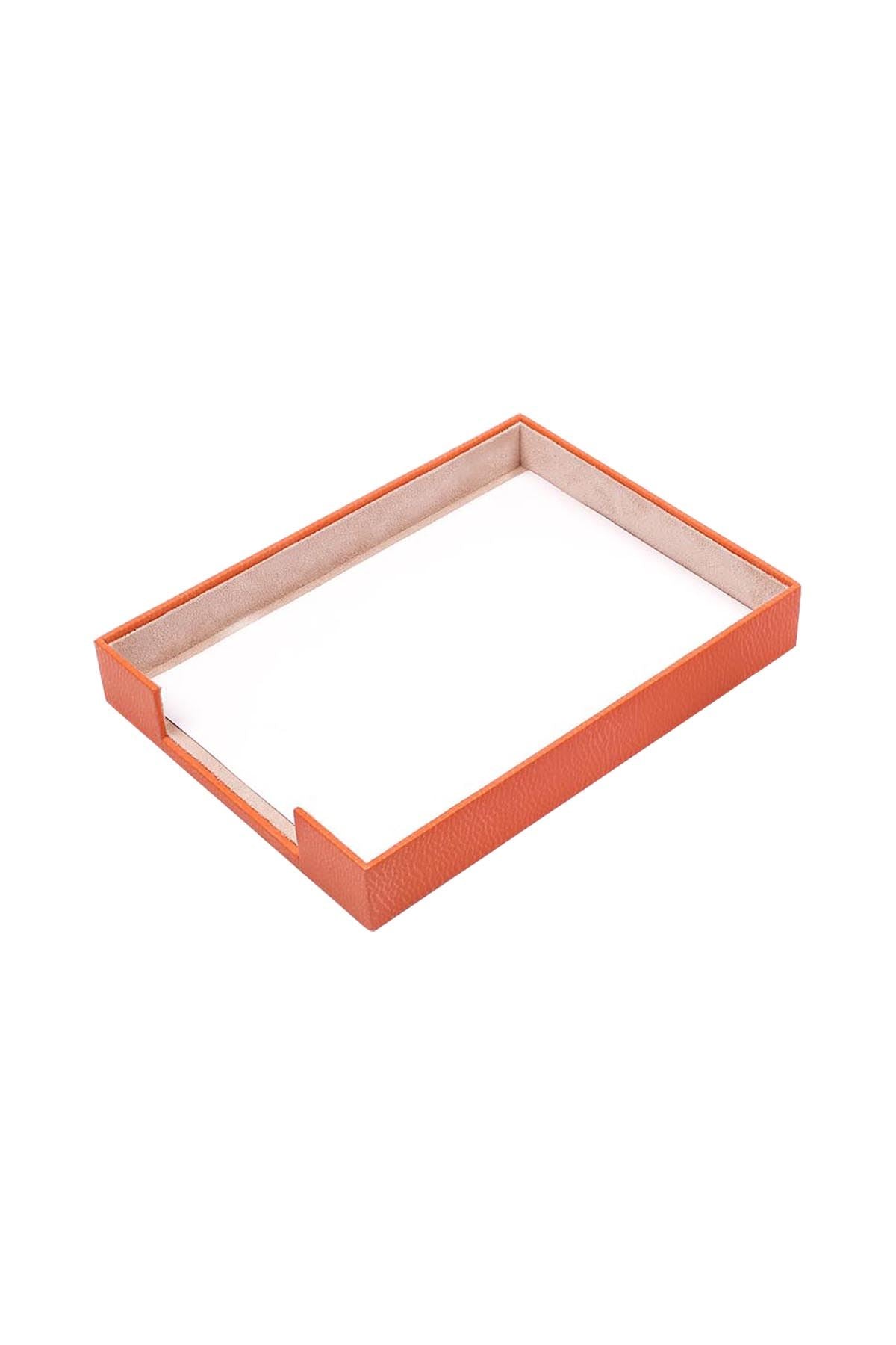 MOOG Leather Desk Set-3 Accessories-Single Document Tray - Turquoise - 3 PCS