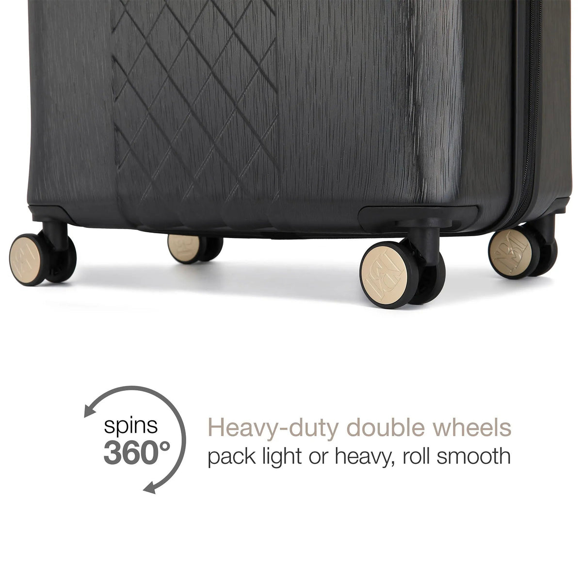 Diamond 3 Piece Expandable Spinner Luggage Set