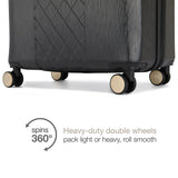 Diamond 3 Piece Expandable Spinner Luggage Set