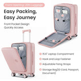 Luggage Sets 3 Piece(20/24/28), Expandable Carry On Luggage with TSA