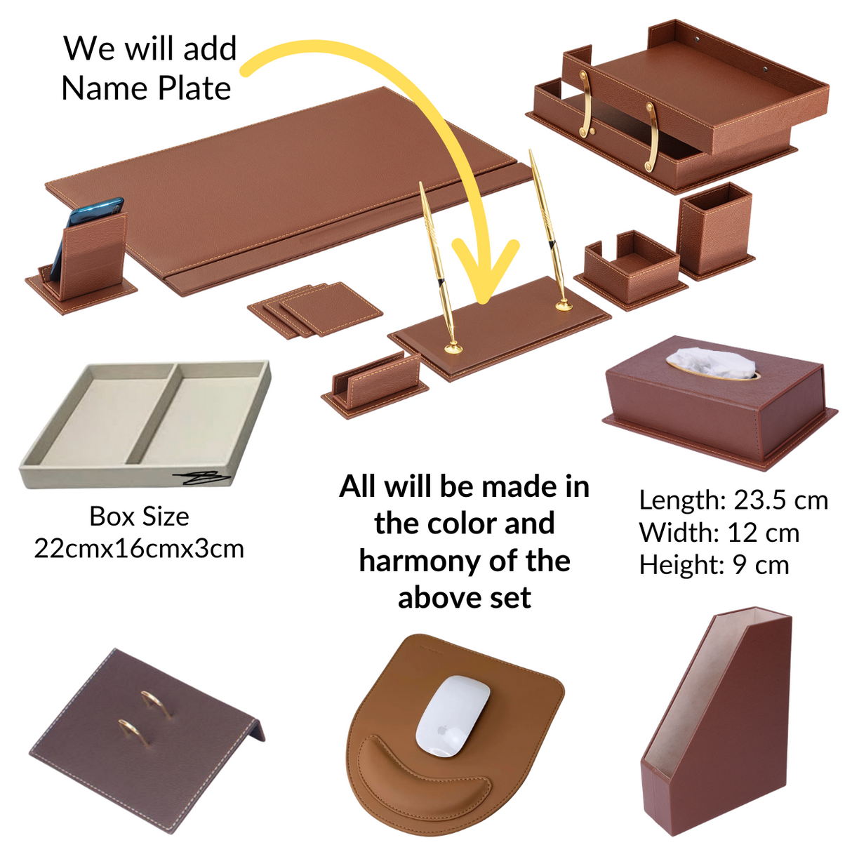 Custom Tan Desk Set-Additional Pieces