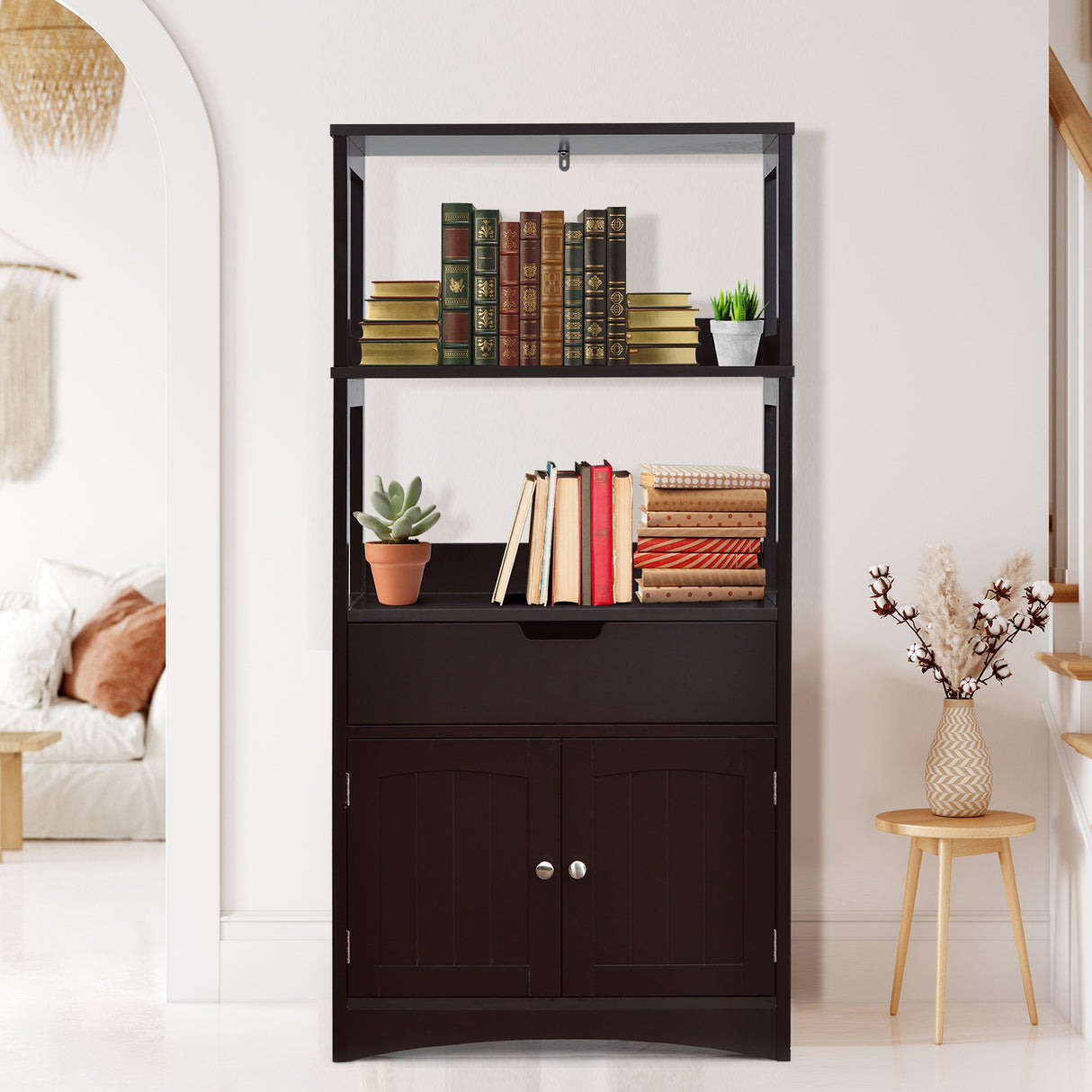 Bathroom Storage Cabinet with Drawer and Shelf Floor Cabinet