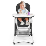 A-Shaped High Chair with 4 Lockable Wheels