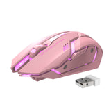 Silent Gaming Mouse with Wireless Charging
