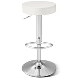 1 PC Round Bar Stool Adjustable Swivel Pub Chair