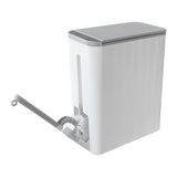 Rectangular Automatic Motion Sensor Slim Trash Can with Hidden Toilet Brush For Bathroom | DZT-10-2