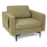 1/2/3/4-Seat Convertible Sectional Sofa with Reversible Ottoman-1