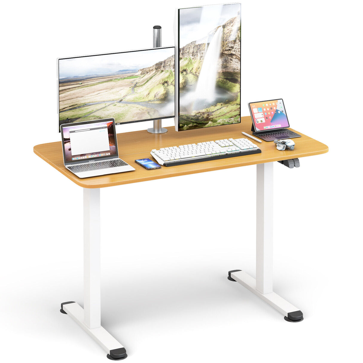Electric Standing Desk Adjustable Stand up Computer Desk Anti-collision