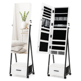 Jewelry Cabinet with Full Length Mirror