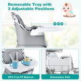 6-in-1 Convertible Baby High Chair with Adjustable Removable Tray