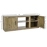 58 Inch TV Stand with 1500W Faux Fireplace for TVs up to 65 Inch