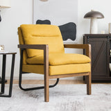 Single Sofa Chair with Extra-Thick Padded Backrest and Seat Cushion