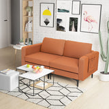 1/2/3/4-Seat Convertible Sectional Sofa with Reversible Ottoman-2