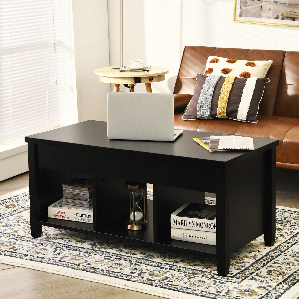 Coffee Table with Hidden Storage Compartment