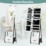 Jewelry Cabinet with Full Length Mirror