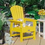 Patio Kids' Adirondack Chair with Ergonomic Backrest