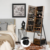 Jewelry Cabinet with Full Length Mirror