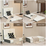 Queen 3 Inch Tri-fold Memory Foam Floor Mattress Topper Portable with Carrying Bag