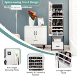Jewelry Cabinet with Full Length Mirror