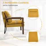 Single Sofa Chair with Extra-Thick Padded Backrest and Seat Cushion