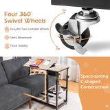 Adjustable C-Shaped Bedside Table