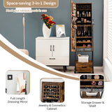 Jewelry Cabinet with Full Length Mirror