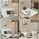 Queen 3 Inch Tri-fold Memory Foam Floor Mattress Topper Portable with Carrying Bag