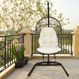 Hanging Wicker Egg Chair with Stand