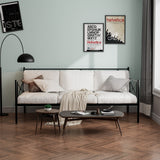 Metal Daybed Twin Bed Frame Stable Steel Slats Sofa Bed
