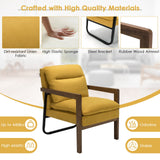 Single Sofa Chair with Extra-Thick Padded Backrest and Seat Cushion