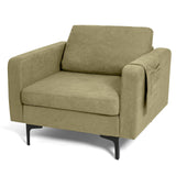 1/2/3/4-Seat Convertible Sectional Sofa with Reversible Ottoman-1