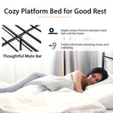 Full/Queen Size Platform Bed Frame with High Headboard