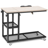 Adjustable C-Shaped Bedside Table