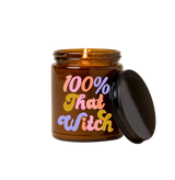 Halloween Candle Jar w/Lid