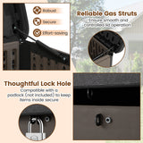 100 Gallon Large Deck Box with Lockable Lid for Patio