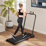 Home Fitness & Relaxation Set â 3 in 1 Folding Treadmill and Modern Accent Chair