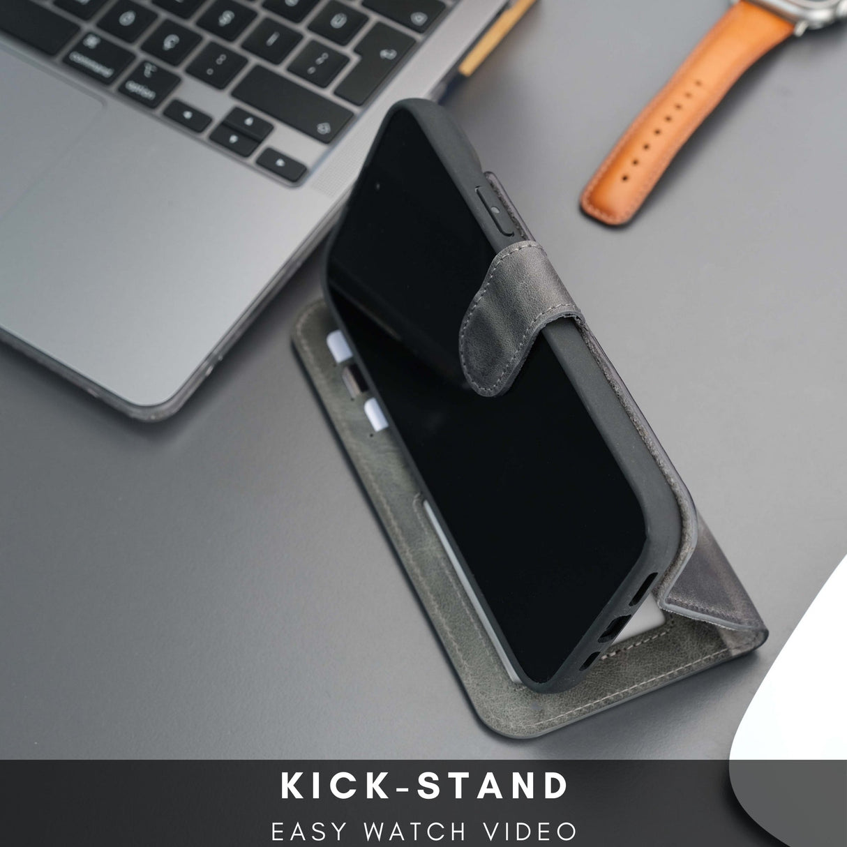 Casper Leather iPhone 14 Plus Wallet Case | MagSafe