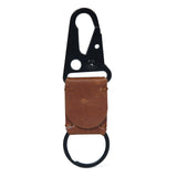 Leather-Metal Key Ring Keychain