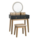 Set 3 Makeup Vanity Table Color Lighting Jewelry Divider Dressing Table