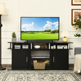 63 Inch TV Entertainment Console Center with 2 Cabinets