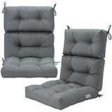 22 x 44 Inch Tufted Outdoor Patio Chair Seating Pad