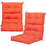 22 x 44 Inch Tufted Outdoor Patio Chair Seating Pad