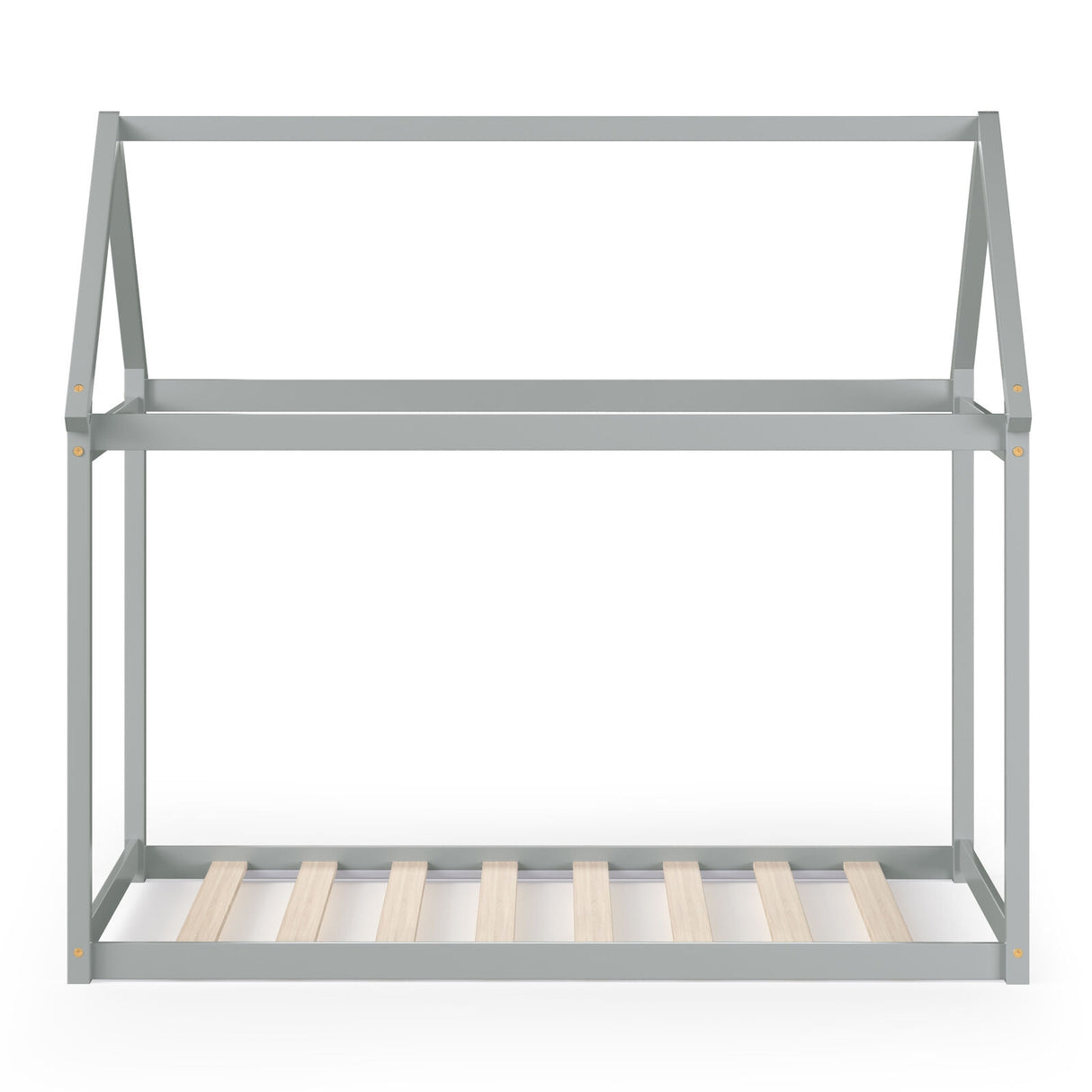 Stable Kids Platform Floor Bed with Roof ang Heavy-Duty Slats