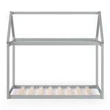 Stable Kids Platform Floor Bed with Roof ang Heavy-Duty Slats