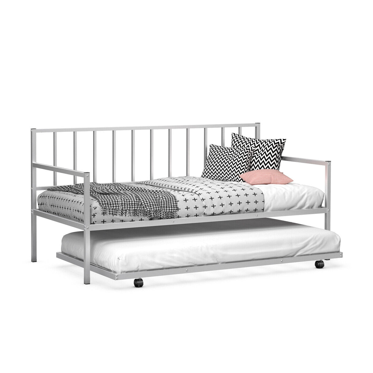 Twin Size Daybed and Trundle Frame Set Trundle Bedframe