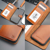 Casper iPhone 16 Wallet Case Leather MagSafe