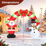 10 FT Christmas Inflatable Archway Outdoor Decoration for Holiday Decor