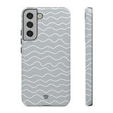 GRAY WAVES | Tough Phone Case