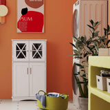 5-Piece Modern Bathroom Suite: Over The Toilet Cabinet + Smart Toilet Bidet + Oval Sink + Floor Cabinet + Clothes Dryer